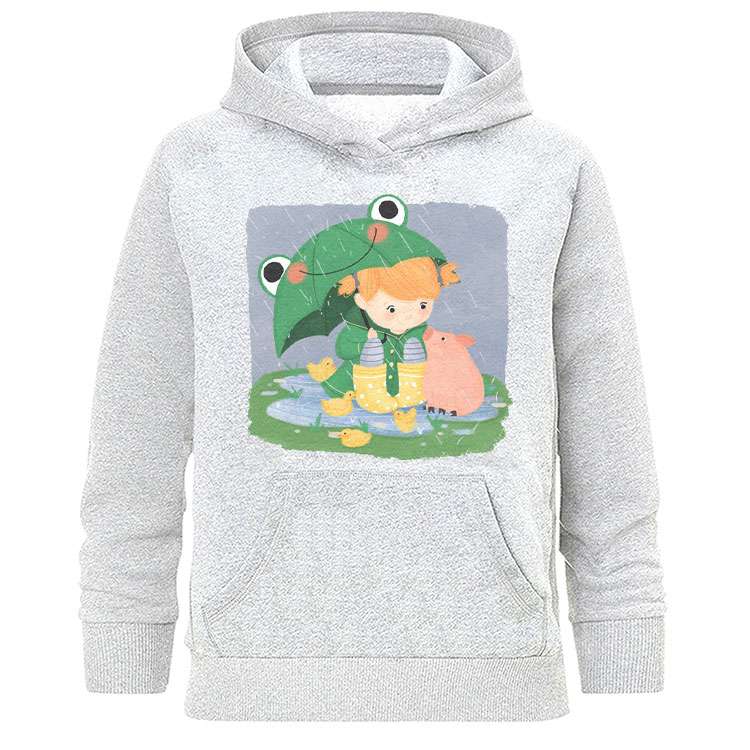 هودی زنانه طرح پاییز دخترونه مدل H347