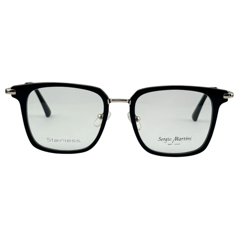 فریم عینک طبی کلاب مستر (Clubmaster) سرجیو مارتینی مدل SM-3002 c1 مناسب برای صورت مربع