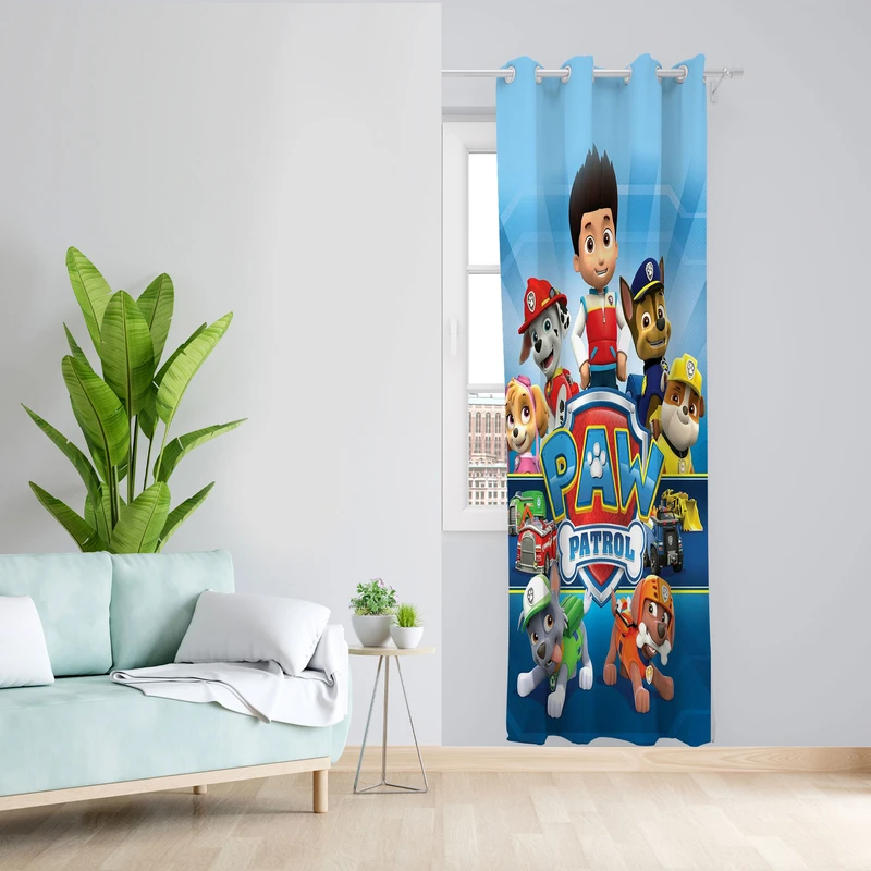  پرده مدل اتاق کودک پسرانه مخمل پانچی کد 4806 سایز 140x200 سانتی متر