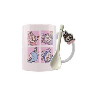 ماگ مدل لابوبو لبوبو کیوت فانتزی کد 309 به همراه قاشق