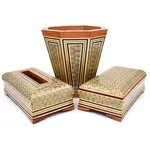 ست 3 تکه خاتم کاری چوبی کد 123