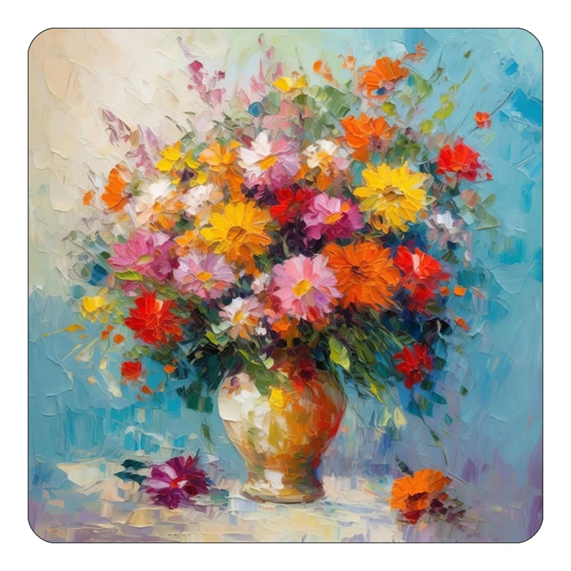 مگنت کاکتی طرح نقاشی رنگ روغن مدل mp70537