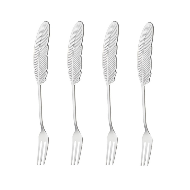 چنگال زیتون خوری مدل پر بسته 4 عددی