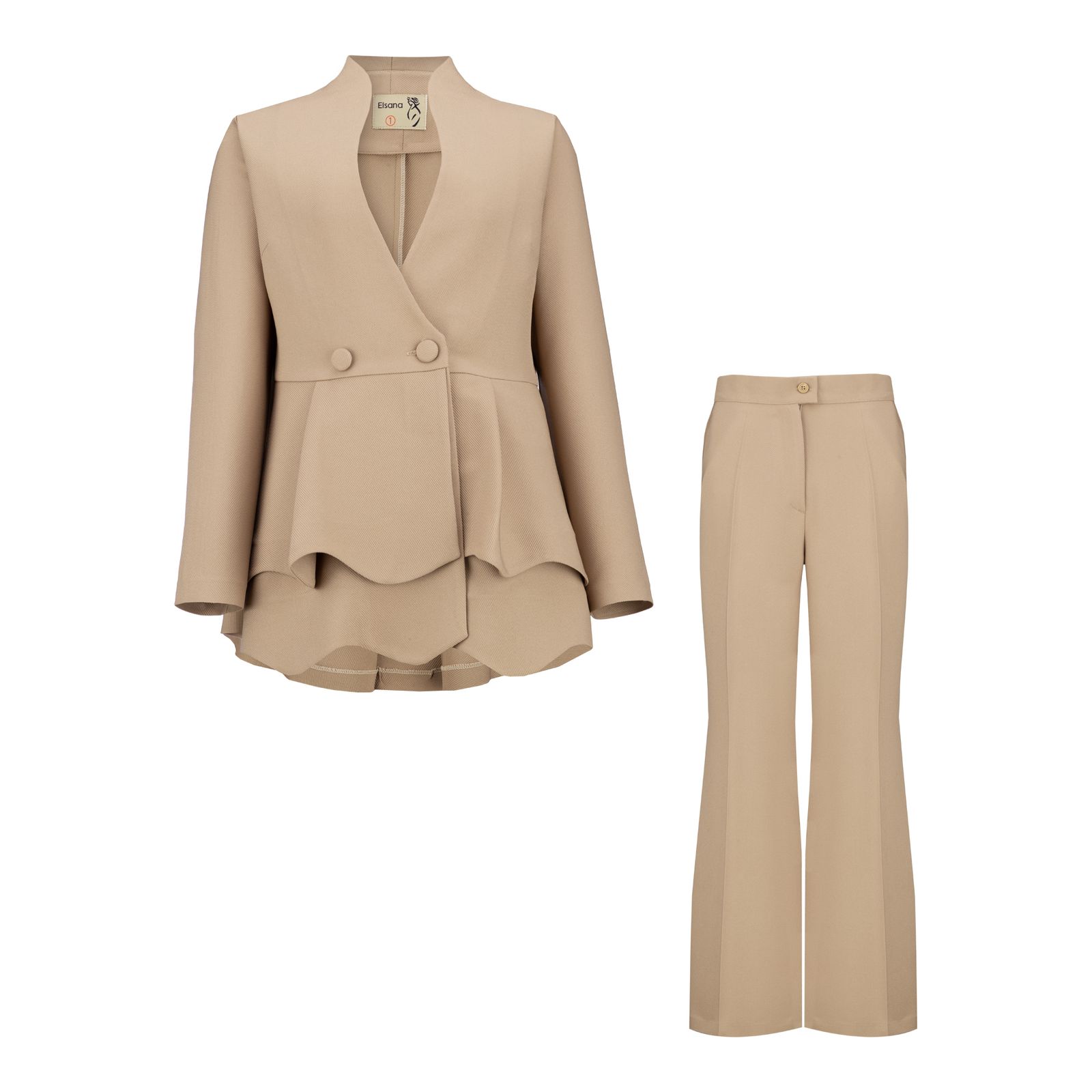 ست کت و شلوار زنانه السانا مدل بهارک کد 214579 -  - 46