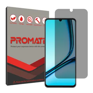 Promate Resistant model Privacy screen protector suitable for Realme NOTE 50 mobile phone
