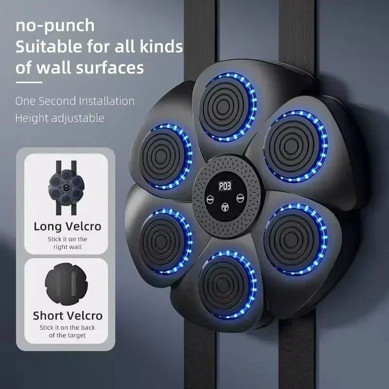 کیسه بوکس دیواری مدل MUSIC MACHINE شش اسپات  