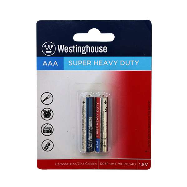 باتری نیم قلمی وستینگهاوس مدل super heavy duty بسته 2 عددی باتری نیم قلمی وستینگهاوس مدل super heavy duty بسته 2 عددی