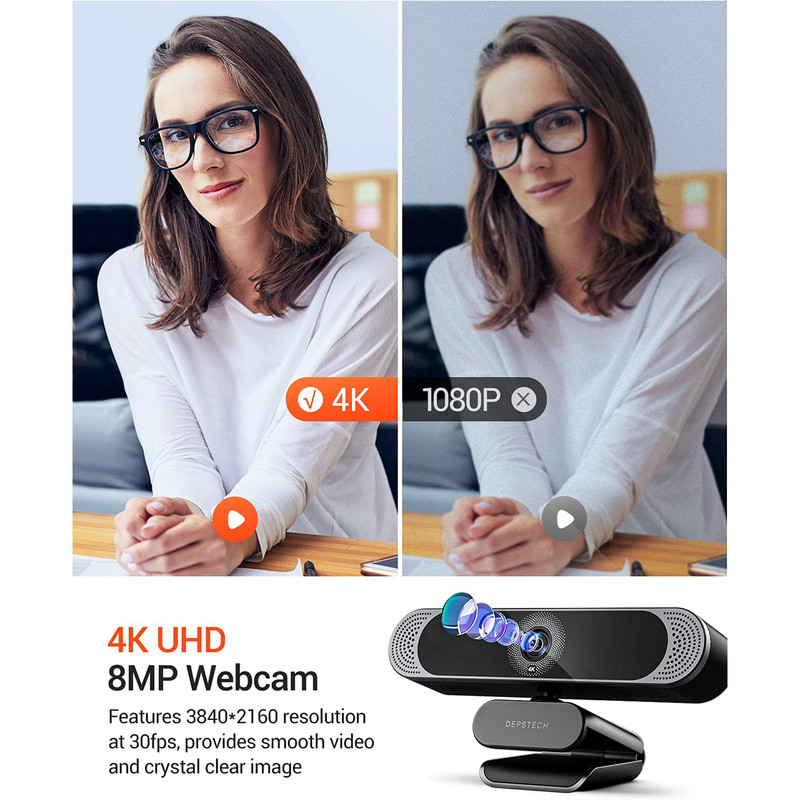 وب کم دپستچ مدل 2021 4K AF UHD