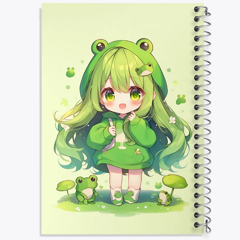 دفتر نقاشی 50 برگ خندالو طرح دخترانه کیوت کد F5411