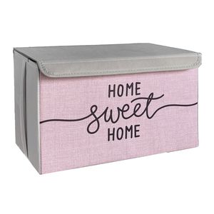  باکس لباس و نظم دهنده طرح لینن مدل HOME SWEET HOME کد S2