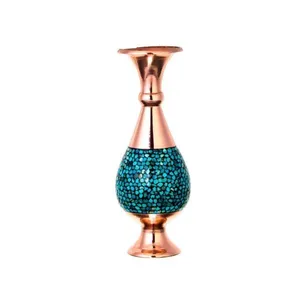 صراحی فیروزه کوب کد 02 ارتفاع 16سانتی متر