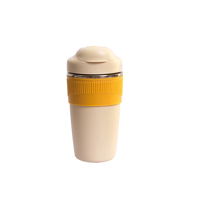 ماگ سفری مدل دوحالته دور سیلیکونی گنجایش 0.480 لیتر