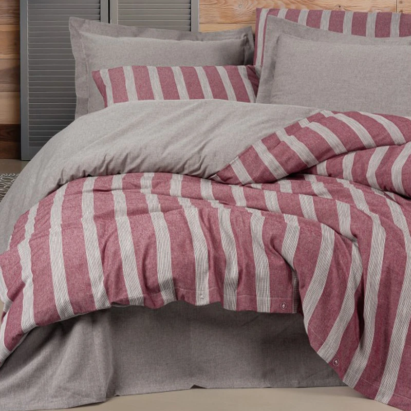 سرویس روتختی کاتن باکس مدل Ribbed Bande Bardo دو نفره 6 تکه