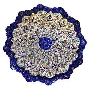 بشقاب مسی میناکاری کد 2-10085