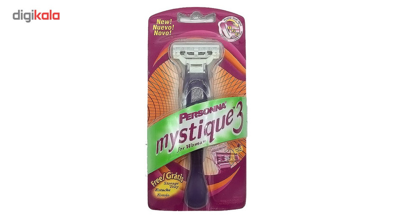 خودتراش 3 تیغه پرسونا مدل Mystique3 مخصوص بانوان