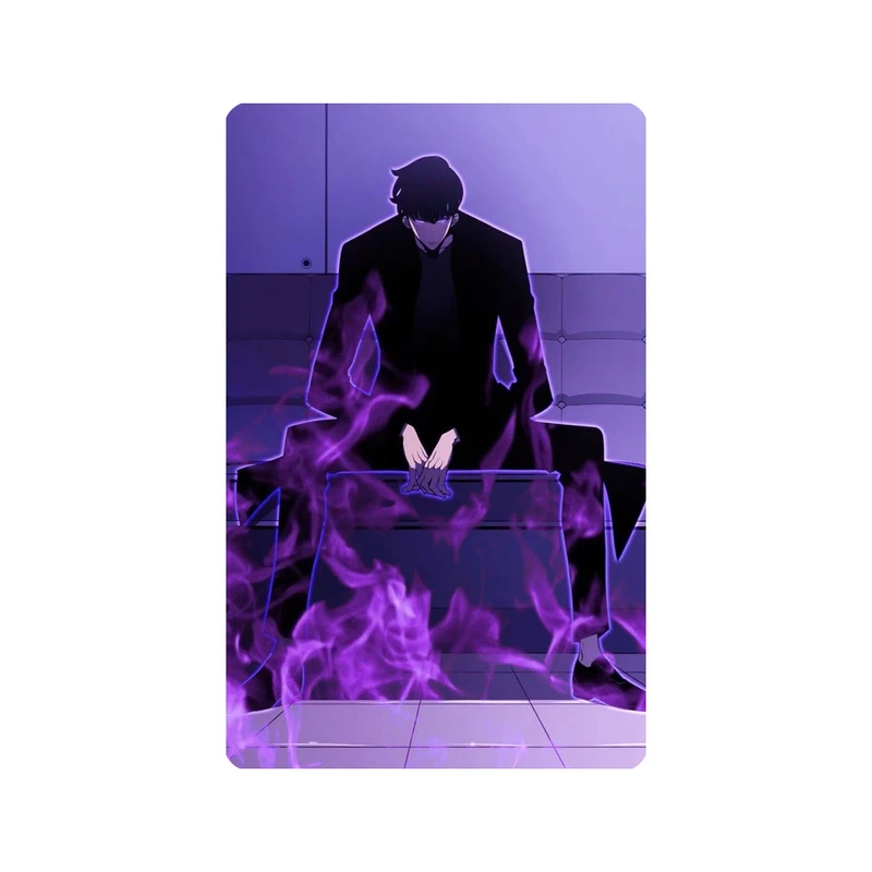 استیکر کارت مدل انیمه طرح سولو لولینگ سونگ جین وو solo leveling sung jin woo کد 5352