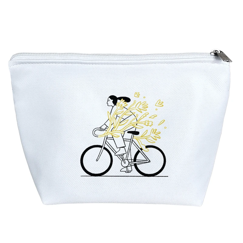 کیف لوازم آرایش دخترانه خندالو مدل دختر دوچرخه سوار کد H1552