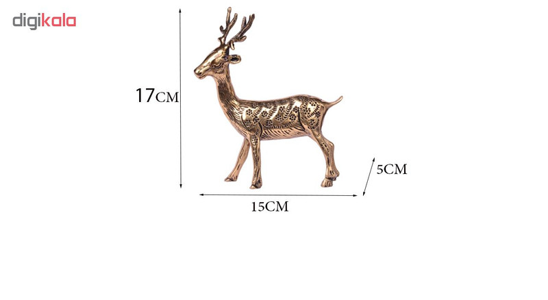 مجسمه برنزی مدل گوزن خال دار