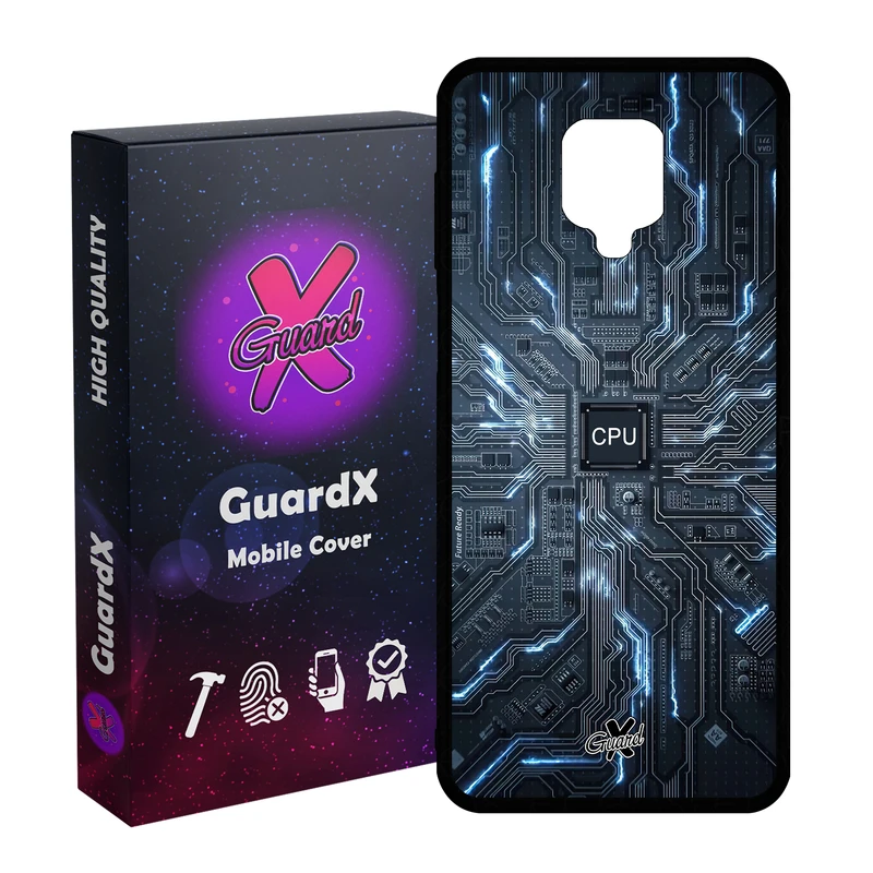 کاور گارد ایکس طرح CPU مدل Glass10504 مناسب برای گوشی موبایل شیائومی Redmi Note9 Pro/Note 9 Pro Max/Redmi Note 9S/MI Poco M2 Pro