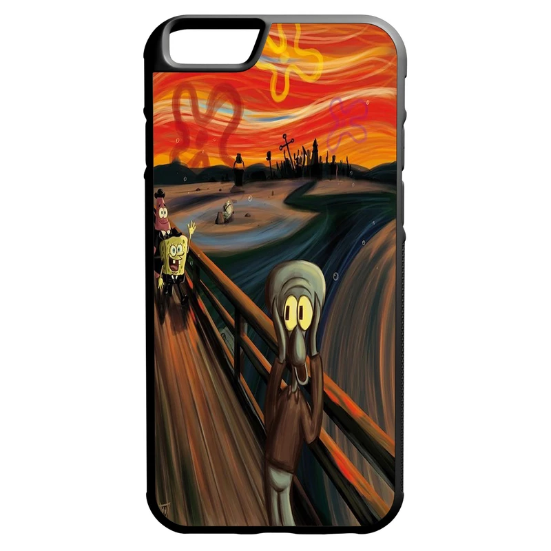 کاور طرح باب اسفنجی و پاتریک مدل 0183 مناسب برای گوشی موبایل اپل iphone 6/6s