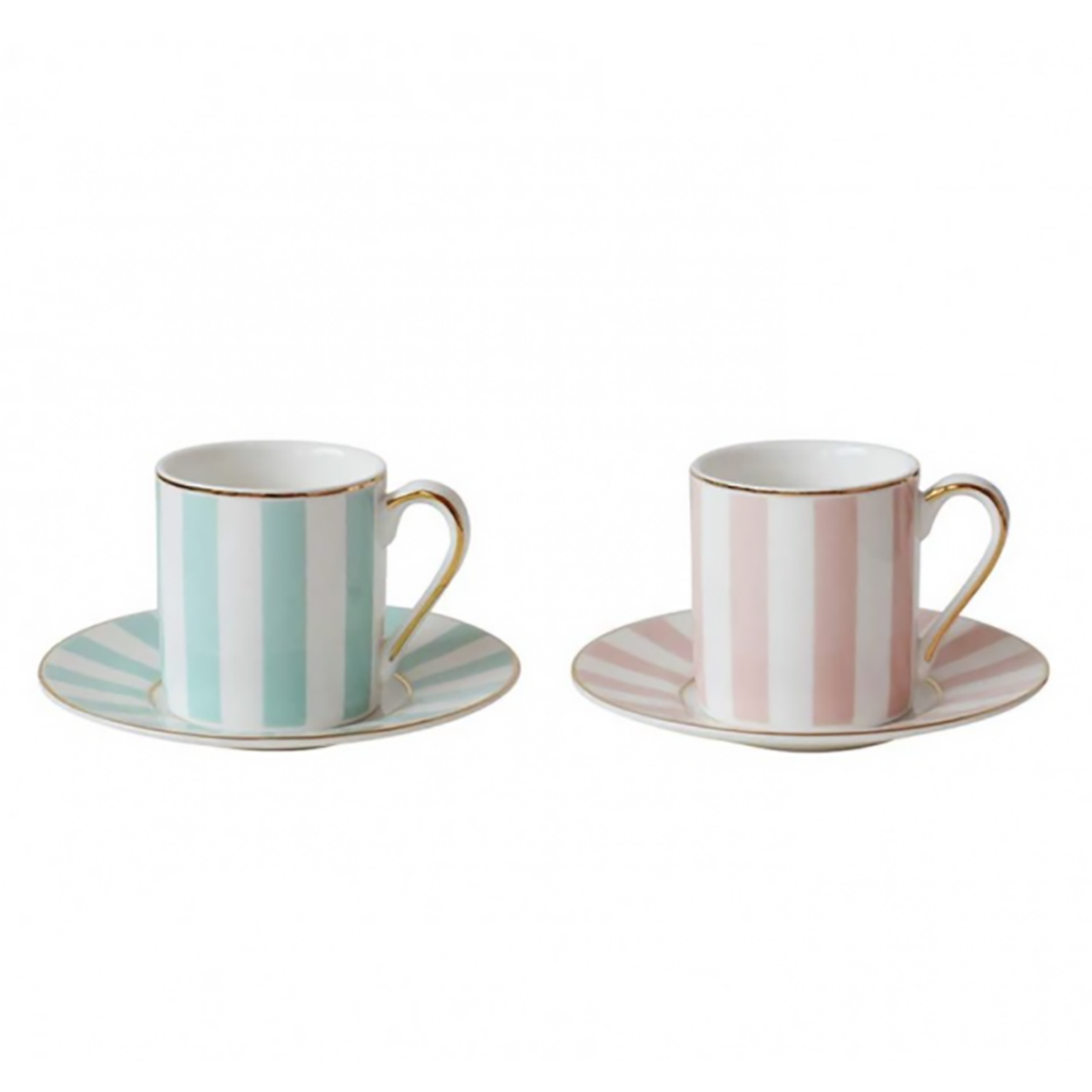 فنجان و نعلبکی بامبی داک مدل Pink and Mint بسته 2 عددی فنجان و نعلبکی بامبی داک مدل Pink and Mint بسته 2 عددی