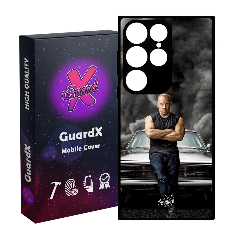 کاور گارد ایکس طرح Vin Diesel مدل Glass10183 مناسب برای گوشی موبایل سامسونگ Galaxy S24 Ultra