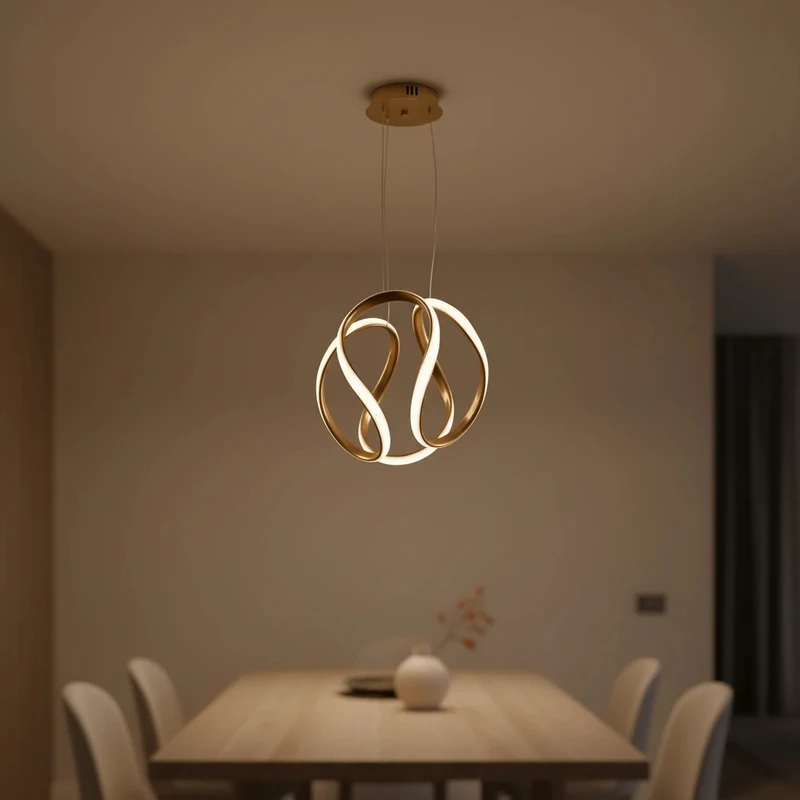 لوستر 1 شعله نور از ما رشکان مدل ZEEN3