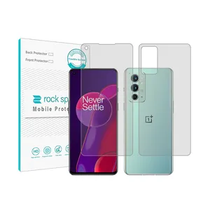 Rockspace clear screen protector HyGEL model suitable for OnePlus 9RT mobile phone with back protector