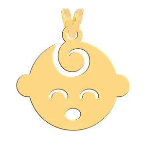 آویز گردنبند طلا 18 عیار زنانه فرشته مدل بچه   WNL-000478