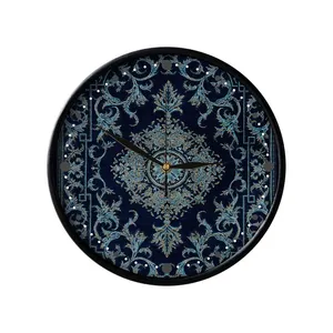 ساعت دیواری مدوپد طرح قالیچه قم لچک و ترنج مدل C-Ghom147