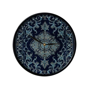 ساعت دیواری مدوپد طرح قالیچه قم لچک و ترنج مدل C-Ghom147