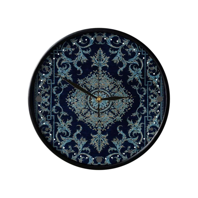 ساعت دیواری مدوپد طرح قالیچه قم لچک و ترنج مدل C-Ghom147