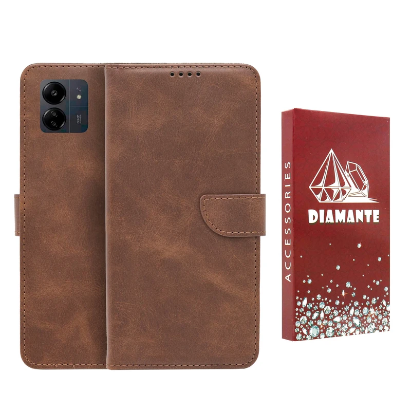 کیف کلاسوری دیامانته مدل Bers Ros مناسب برای گوشی موبایل شیائومی Poco C65