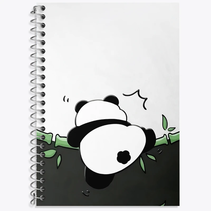 دفتر زبان 50 برگ خندالو مدل سه خط طرح پاندا کیوت کد N4112