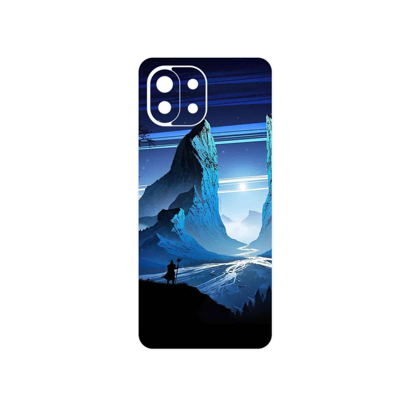 برچسب پوششی ماهوت مدل Blue Mountains Digital Art مناسب برای گوشی موبایل شیائومی 11 Lite 5G NE