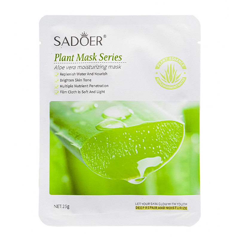 ماسک صورت سادور ‌مدل آلوئه ورا وزن 25 گرم بسته 10 عددی