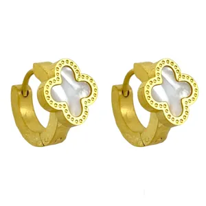 گوشواره زنانه وای اس ایکس مدل گل چهارپر کد E4562