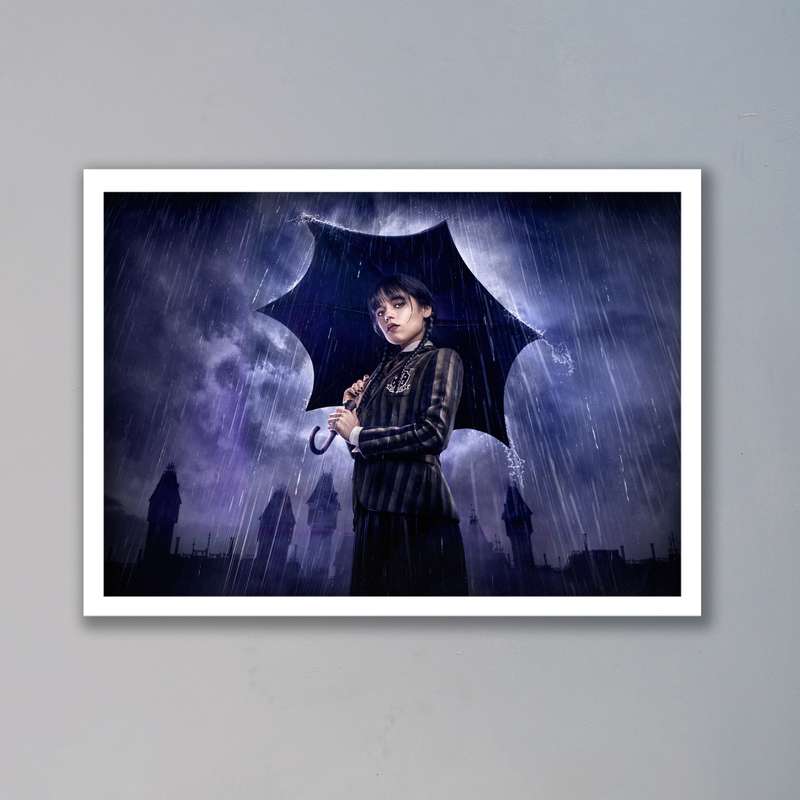 تابلو مدل ونزدی آدامز Wednesday Addams کد LAG1088