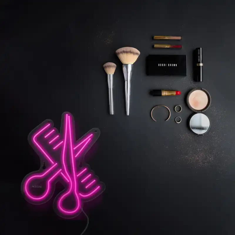 چراغ دیواری نئون دیزاین طرح Barber_PN