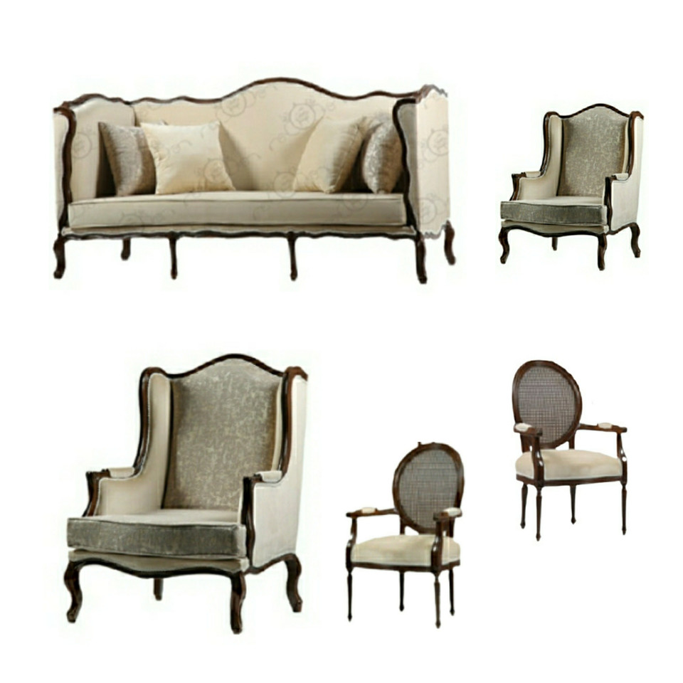 مبل کلاسیک هفت نفره مدل فرانسوی کد 2033-313