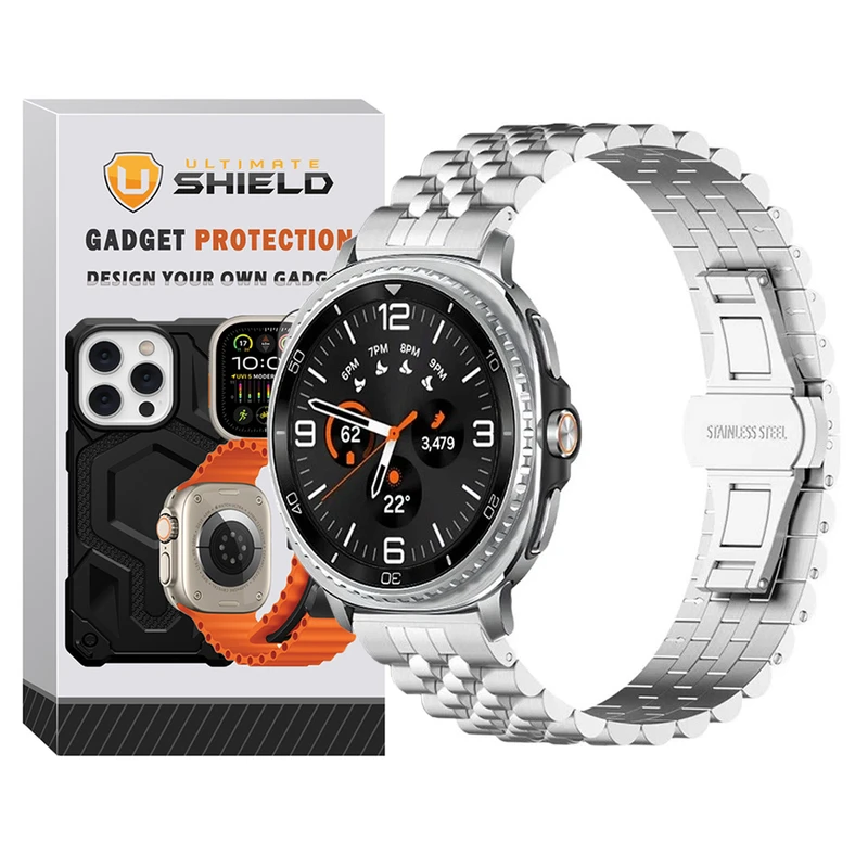 بند آلتیمیت شیلد مدل 5Row NV8 مناسب برای ساعت هوشمند سامسونگ Galaxy Watch 8 Classic 46mm