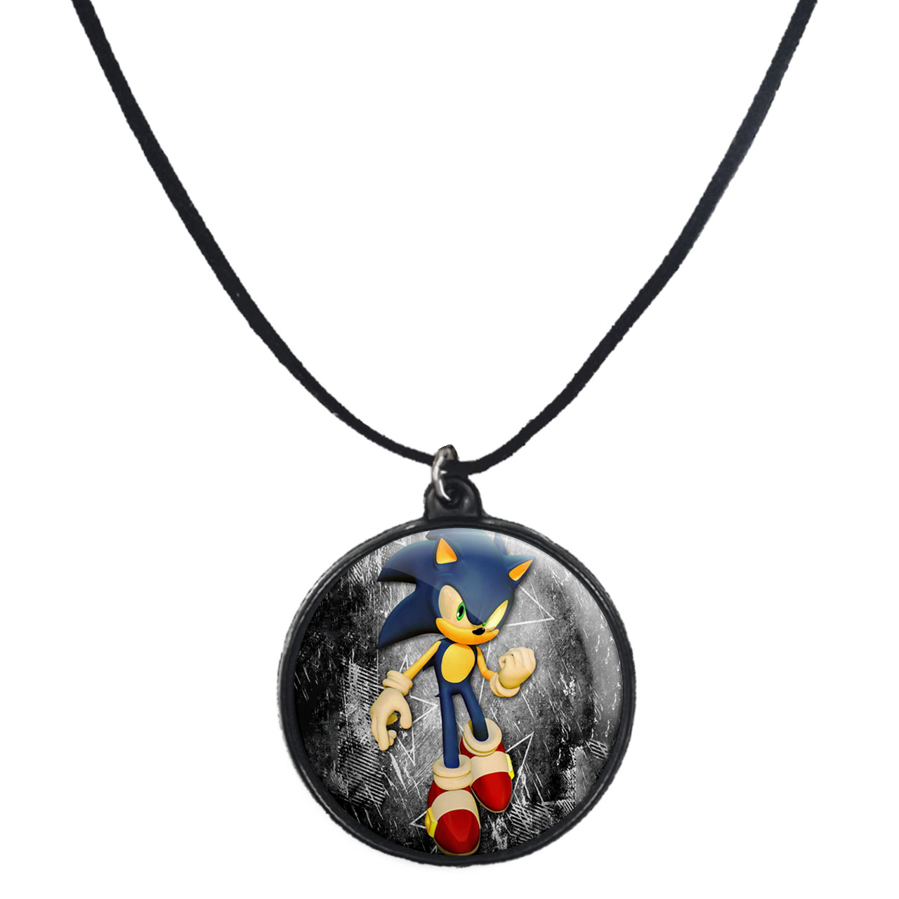 گردنبند پرمانه طرح سونیک کد pmb.14948 مدل دو طرفه