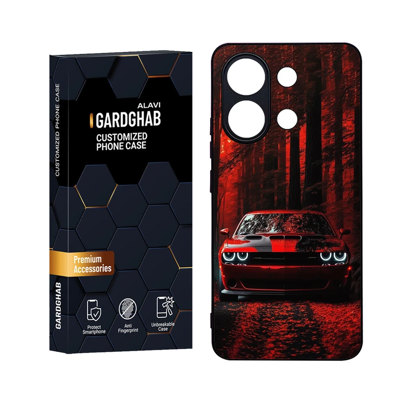 کاور گارد قاب علوی مدل Glass مناسب برای گوشی موبایل شیائومی Redmi Note 13 4G 