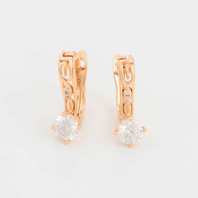 گوشواره زنانه ژوپینگ مدل کلیپسی نگین دار گوشواره زنانه ژوپینگ مدل کلیپسی نگین دار