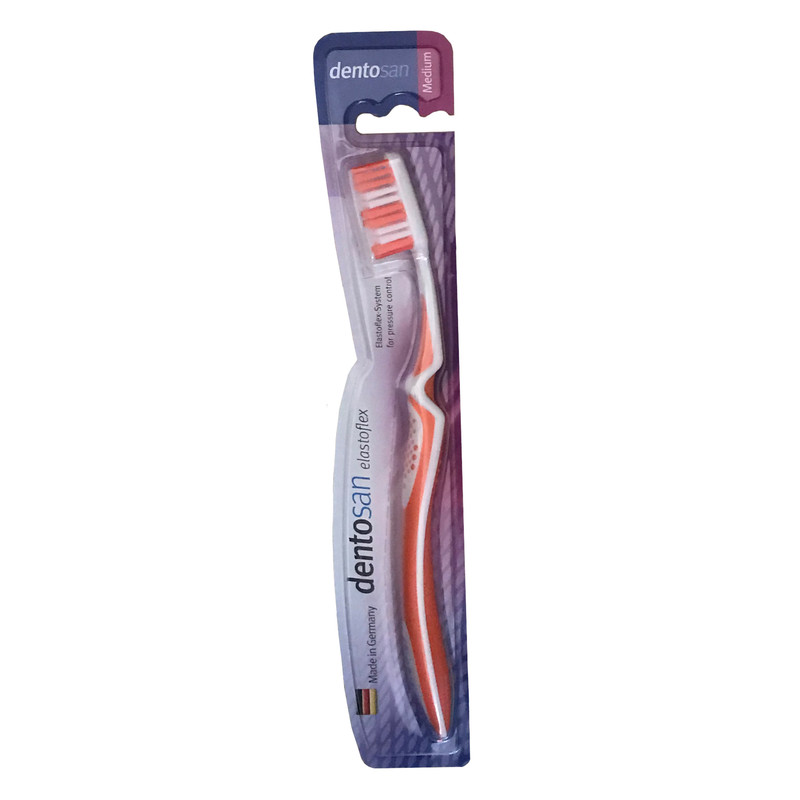 مسواک دنتوسان مدل Elastoflex با برس متوسط