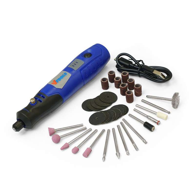 فرز مینیاتوری شارژی وی تولز مدل YP-VT1212-3.6V مجموعه 43 عددی فرز مینیاتوری شارژی وی تولز مدل YP-VT1212-3.6V مجموعه 43 عددی