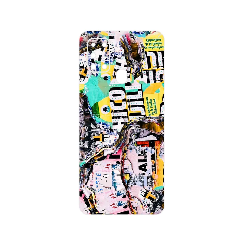 برچسب پوششی ماهوت مدل Collage of Teared Paper مناسب برای گوشی موبایل سامسونگ Galaxy A21s