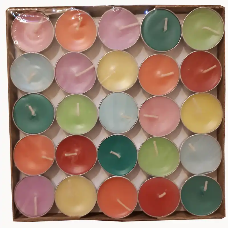 شمع وارمر مدل هفت رنگ بسته 100 عددی