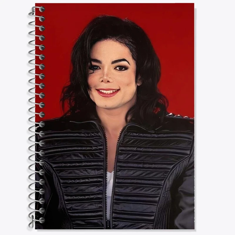 دفتر زبان 50 برگ خندالو مدل سه خط طرح مایکل جکسون Michael Jackson کد 19217