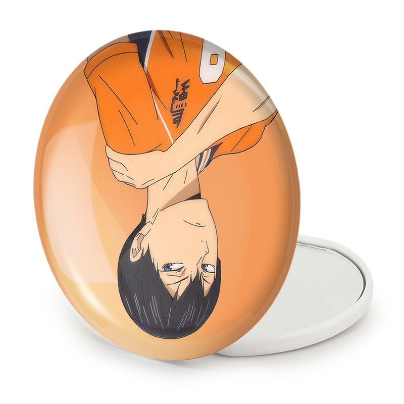 آینه جیبی خندالو طرح کاگیاما توبیو انیمه هایکیو Haikyu مدل تاشو کد 17762